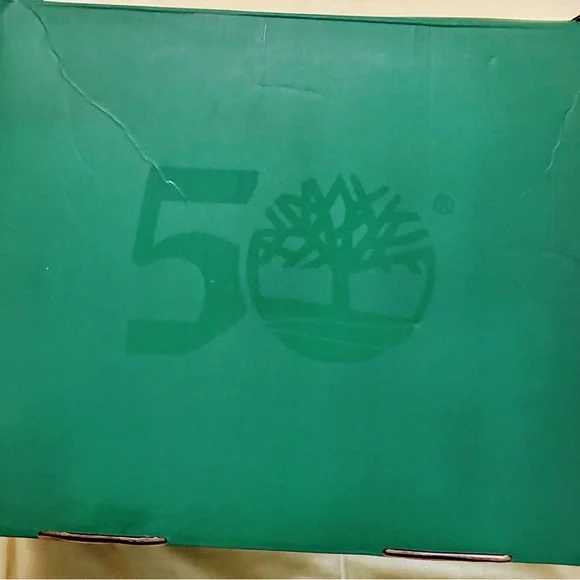 NEW with box MEN’S AWESOME GREEN TIMBERLAND 50th ANNIVERSARY BOOTS SIZE 10.5 - Picture 9 of 11